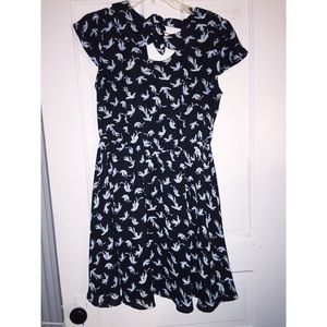 Vintage style Lauren Conrad bird print dress
